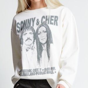 SONNY & CHER I GOT YOU BABE recycled karma concert band sweatshirt